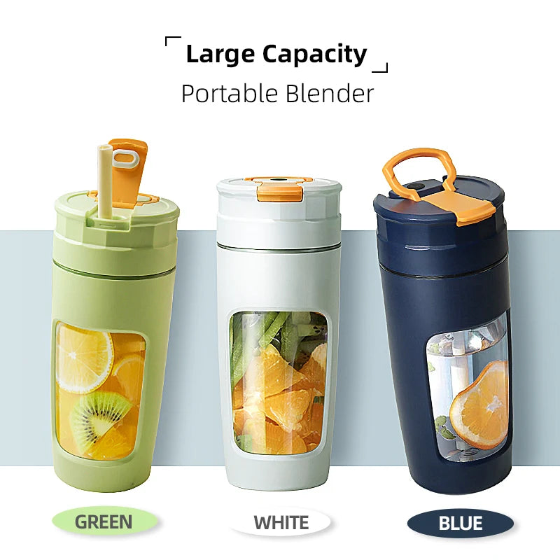 Usb Electric Chopper Rechargeable Fresh Fruit Juice Mixer Personal Bottle Mini Juicers Smoothie Portable Blender